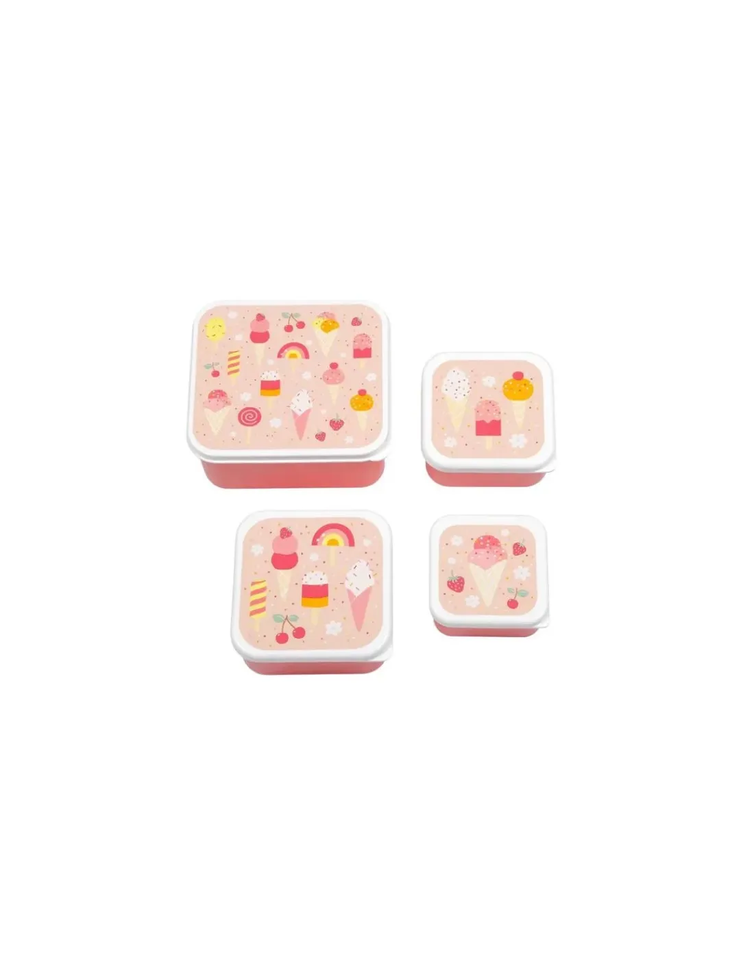 Enfant A little lovely company 4 boites à goûter glaces -