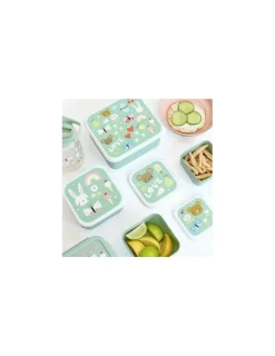 Enfant A little lovely company 4 boites à goûter joie -