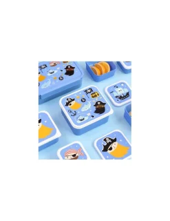 Enfant A little lovely company 4 boites à goûter Pirates -