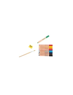 Moulin Roty 9 crayons de couleurs 3 en 1 Les Schmouks -