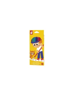 Enfant Janod 12 crayons effaçables -