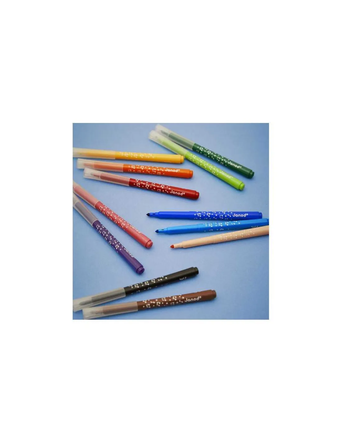 Enfant Janod 12 Feutres longue durée -