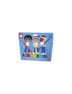 Enfant Janod 18 Feutres longue durée -