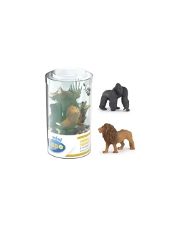 Papo 6 mini figurines vie sauvage avec éléphant -