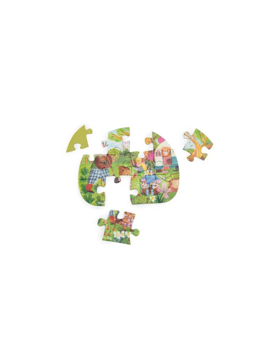 Moulin Roty 4 mini puzzles Une belle journée Les Minouchkas -