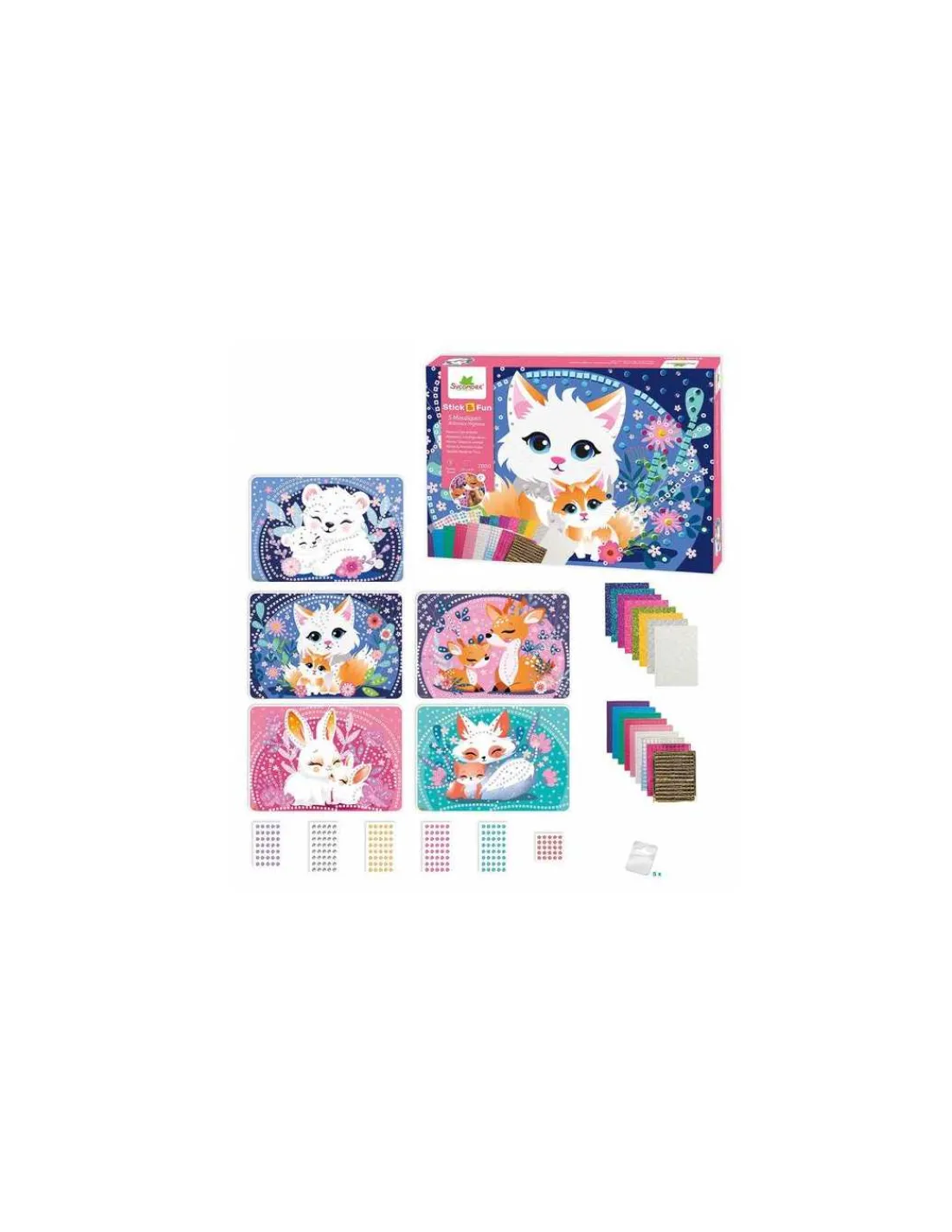 Sycomore 5 mosaïques animaux mignons -