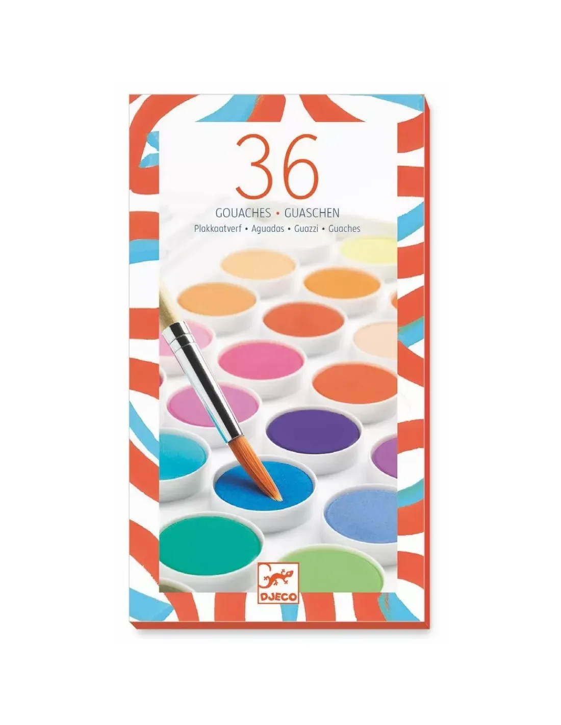 Djeco 36 pastilles de gouaches -