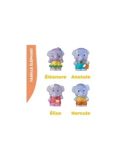 Klorofil 4 personnages famille Éléphant