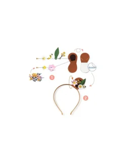 Djeco 3 serre-têtes à créer Flower Friends - Do it Yourself -