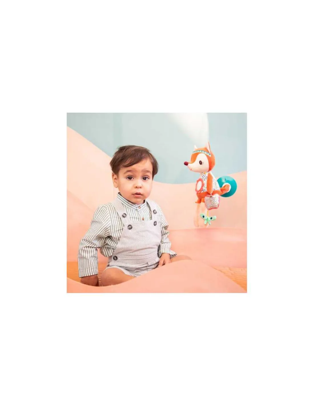 Lilliputiens Alice peluche d’activités nomade -