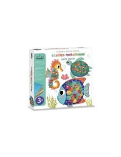 Crea Lign’ Animaux décos faciles Ecailles métallisées Fonds marins - CréaLign'