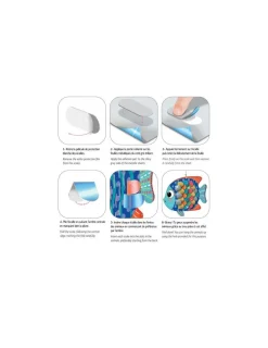 Crea Lign’ Animaux décos faciles Ecailles métallisées Fonds marins - CréaLign'