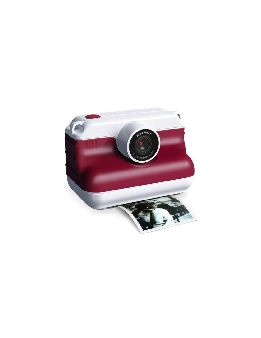 Enfant Kidywolf Appareil photo à impression instantané K-Print rouge -