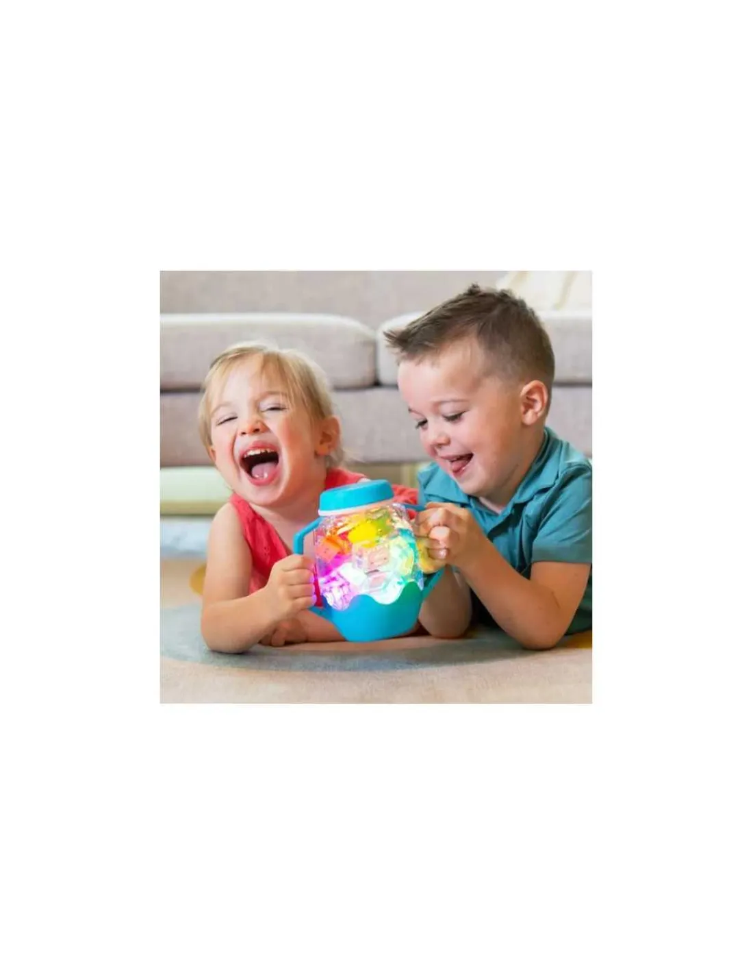 Glo Pals Bocal de jeu sensoriel bleu -