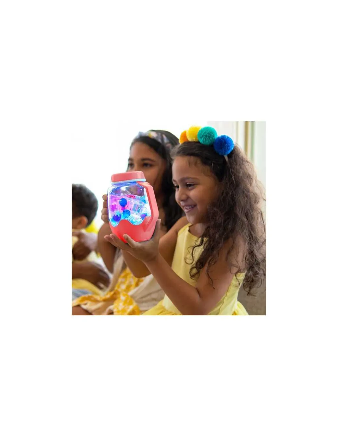 Glo Pals Bocal de jeu sensoriel corail -