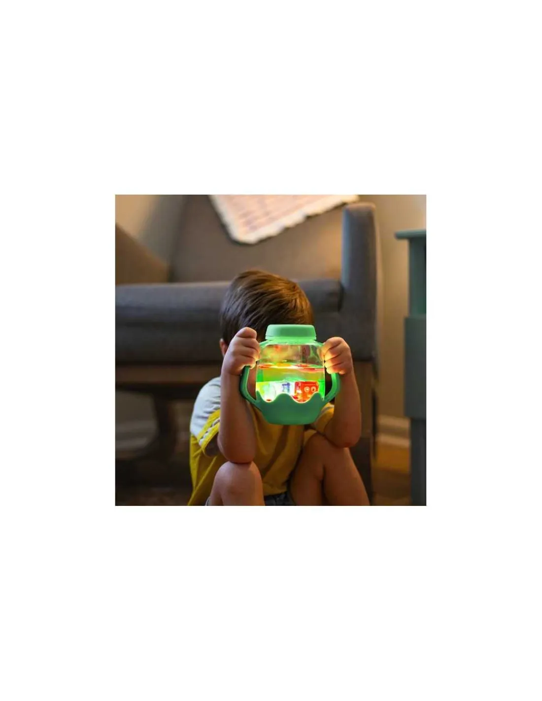 Glo Pals Bocal de jeu sensoriel vert -