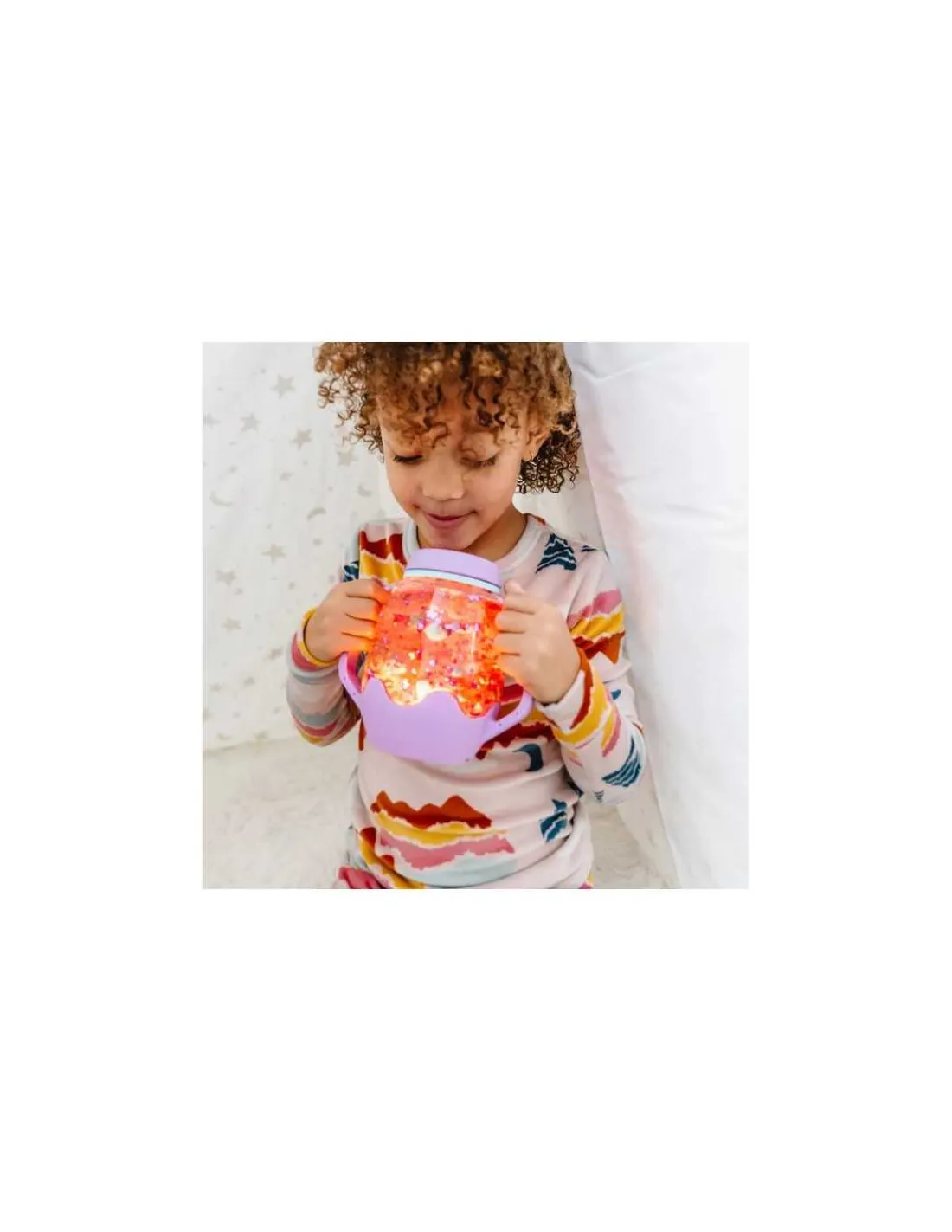 Glo Pals Bocal de jeu sensoriel violet -