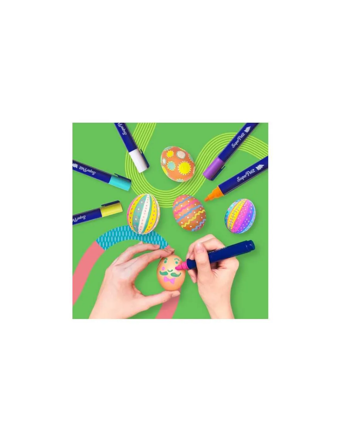 Super Petit Boite 6 feutres effaçables pour vitres et miroirs -