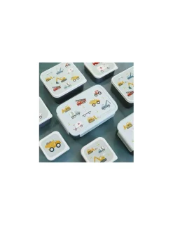 Enfant A little lovely company Boite à lunch bento véhicules -