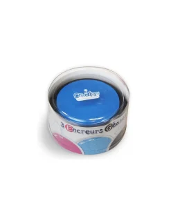 Crea Lign’ Boite de 3 encreurs géants ronds bleu rose noir - CréaLign'