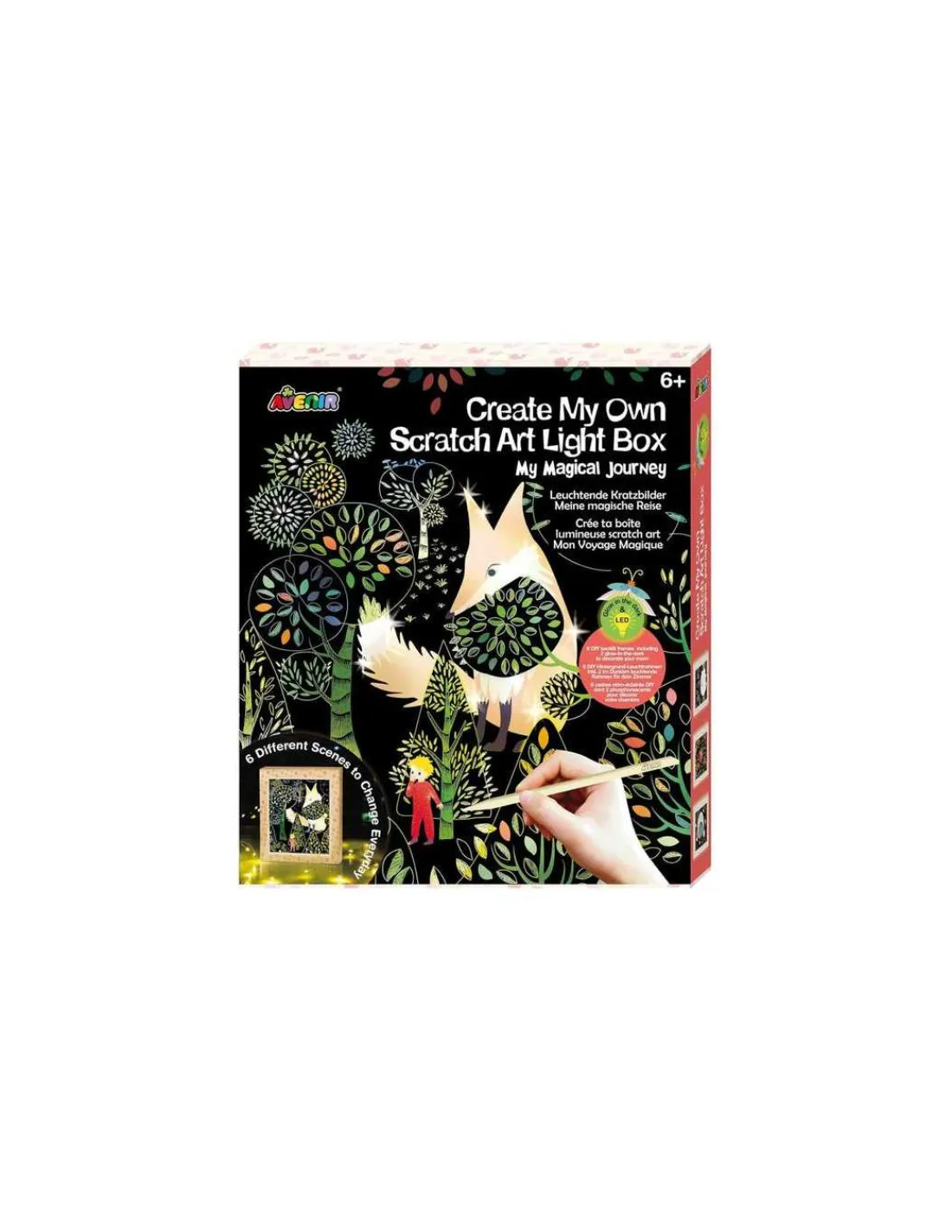 Graine Creative Boite lumineuse à gratter Voyage Magique - Graine Créative