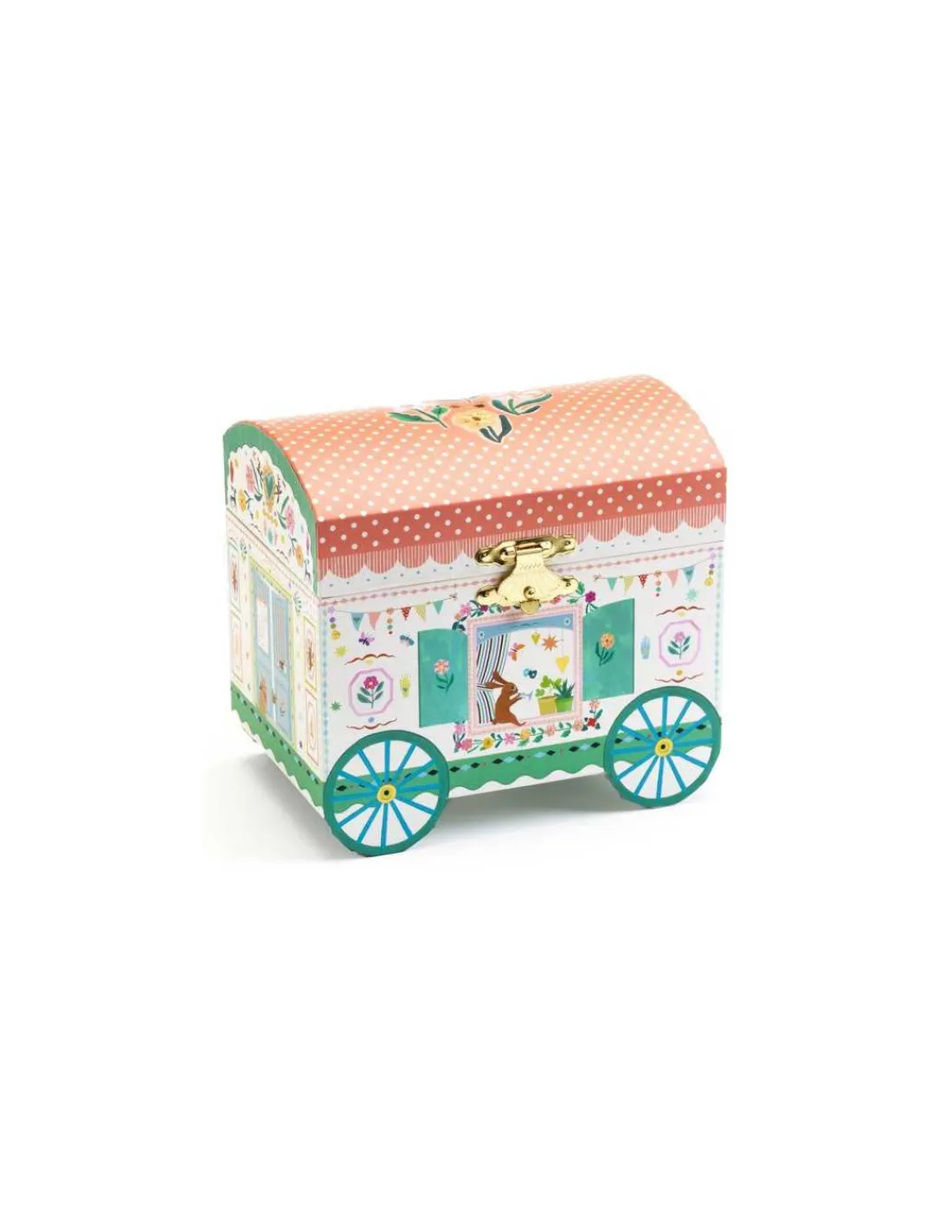 Little Big Room by Djeco Boîte à bijoux Roulotte enchantée - Djeco