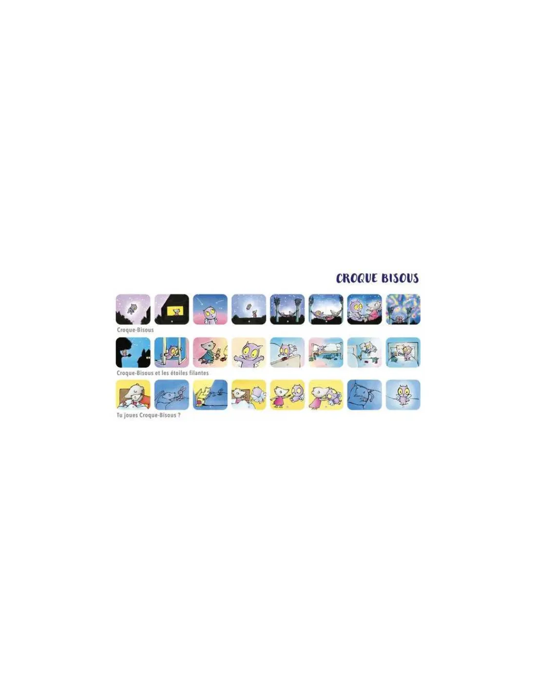 Moulin Roty Boîte de 3 disques pour lampe Croque-Bisous Ecole des loisirs -