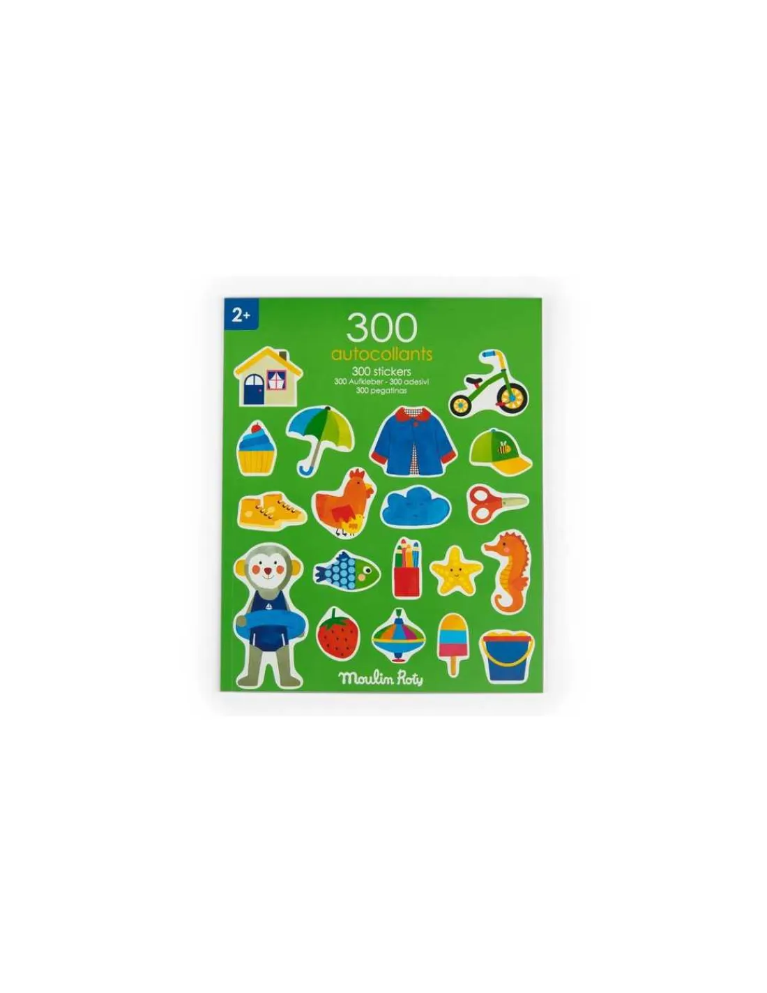 Moulin Roty Cahier de 300 stickers Les Popipop -