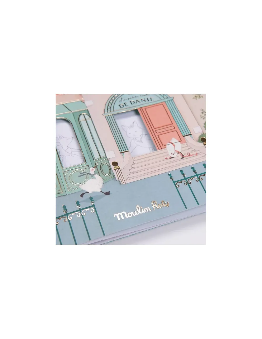 Moulin Roty Cahier de coloriage et stickers La petite école de danse -