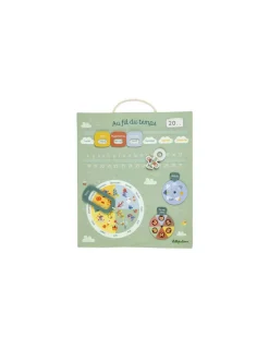 Enfant Lilliputiens Calendrier Au fil du temps vert -