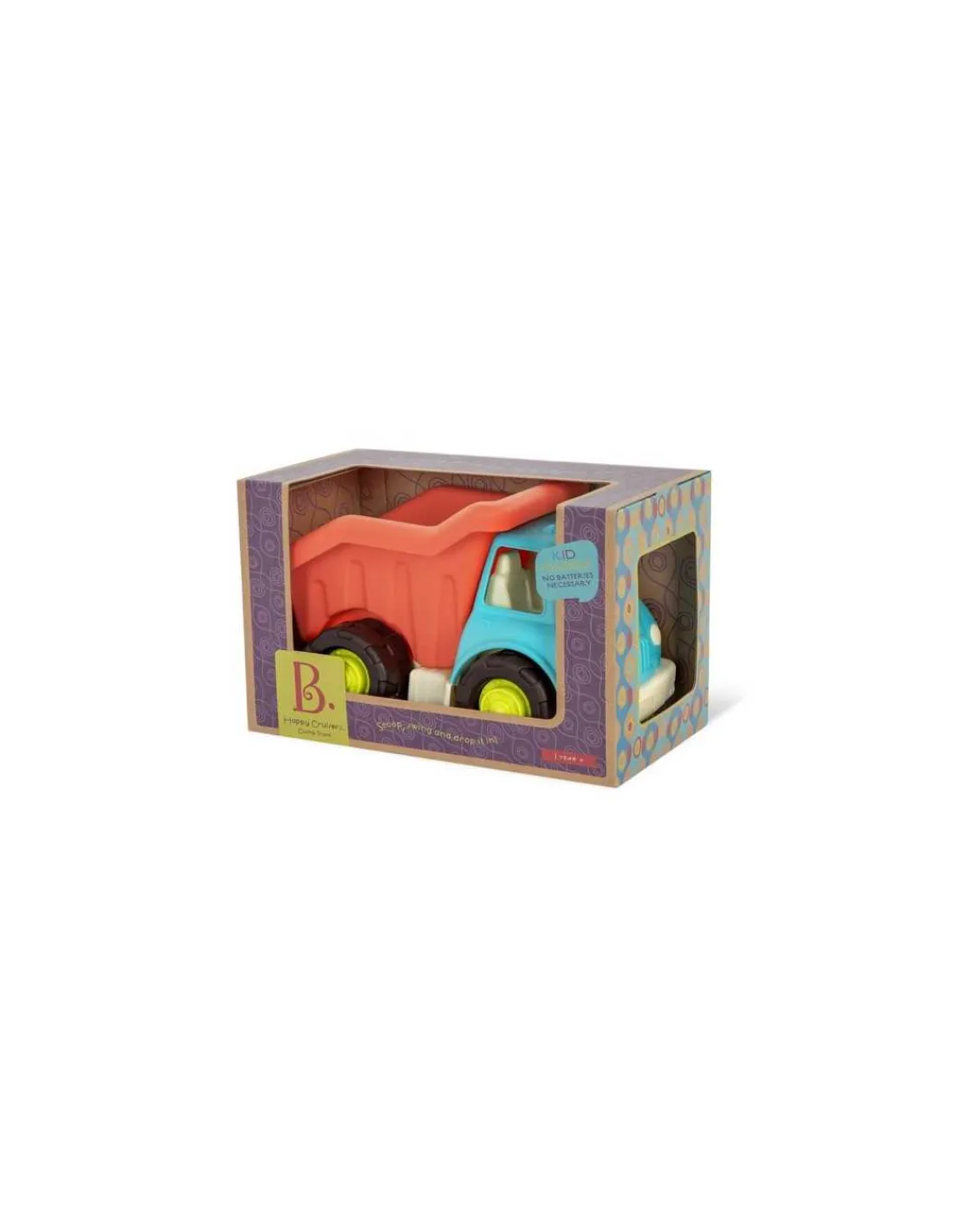 B.Toys Camion benne rouge et bleu -