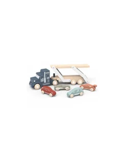 Speedy Monkey Camion transporteur en bois -