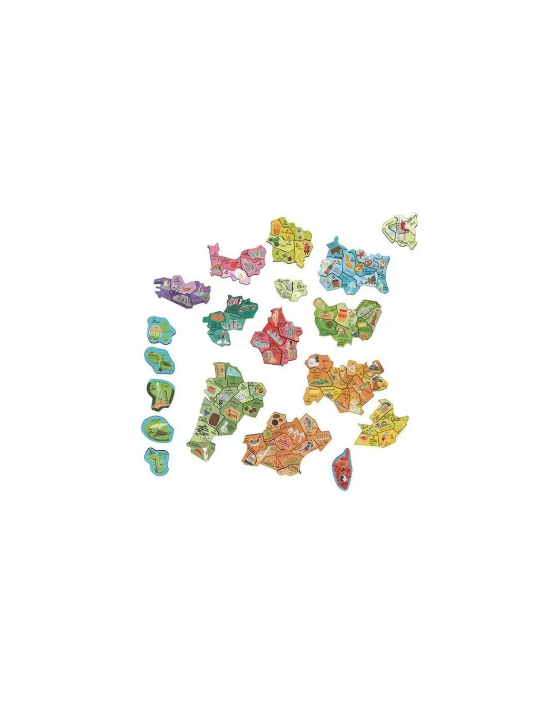 Jeujura Carte de France magnétique -