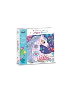 Crea Lign’ Cartes à créer Chevaux de diamants - CréaLign'