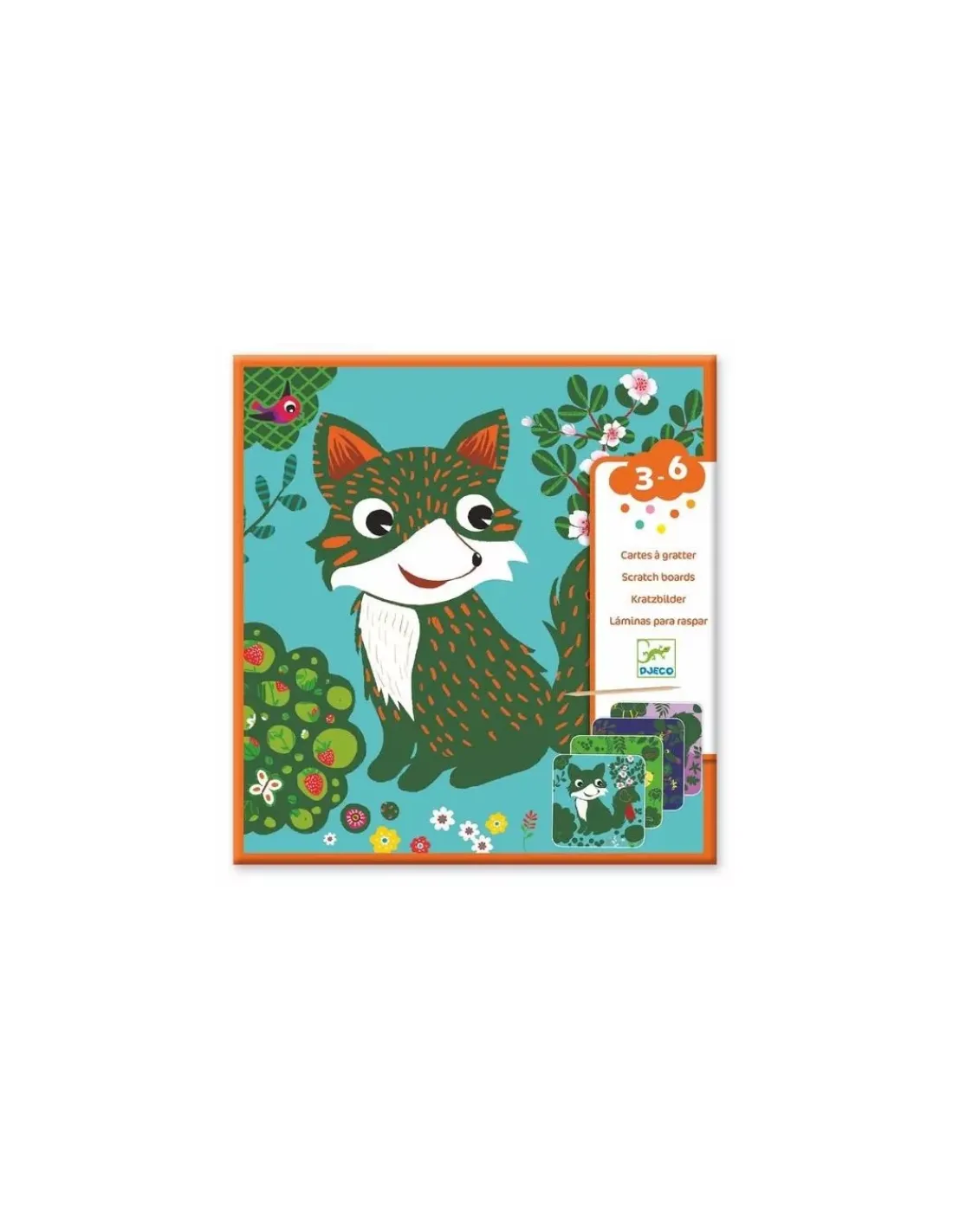 Djeco Cartes à gratter petites bêtes -