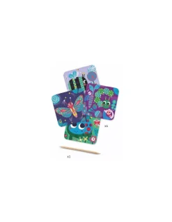 Djeco Cartes à gratter toutes petites bêtes -