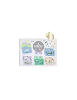 Lovely Paper by Djeco Cartes d'invitation Fanfare des animaux - Djeco