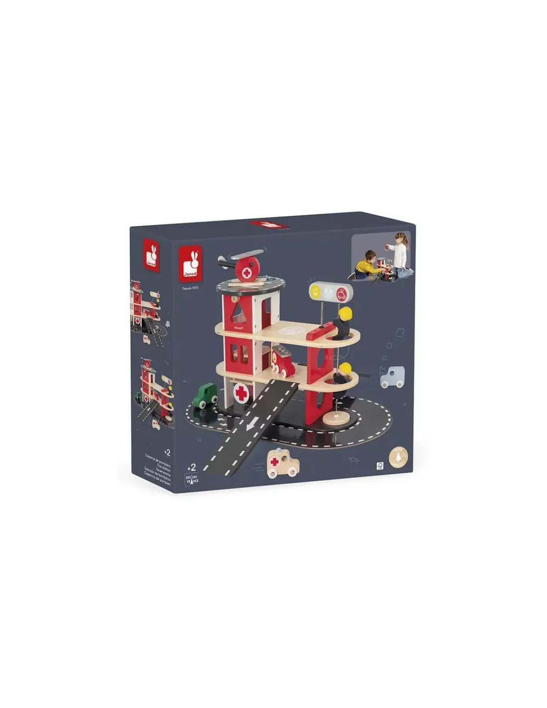 Enfant Janod Caserne de pompiers Bolid -