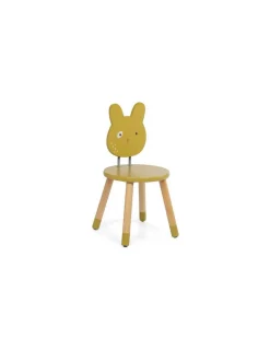 Enfant Moulin Roty Chaise ocre Trois petits lapins -