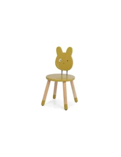 Enfant Moulin Roty Chaise ocre Trois petits lapins -