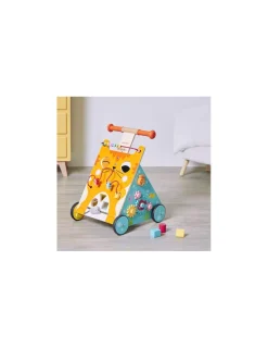 Janod Chariot de marche chat multi activités -