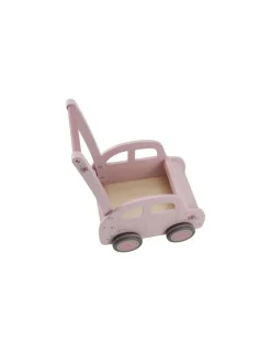 Little Dutch Chariot de marche voiture en bois Rose -