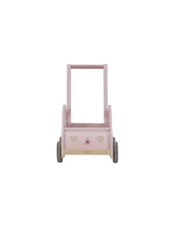 Little Dutch Chariot de marche voiture en bois Rose -