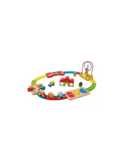Hape Toys Chemin de fer puzzle arc en ciel - Hape