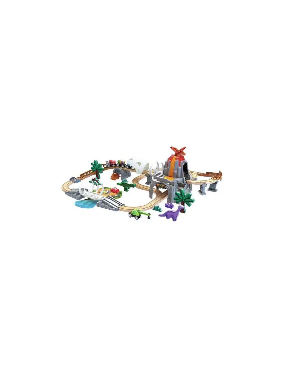 Hape Toys Circuit de train Dino Adventure - Hape