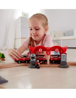 Hape Toys Circuit de train ville animée - Hape