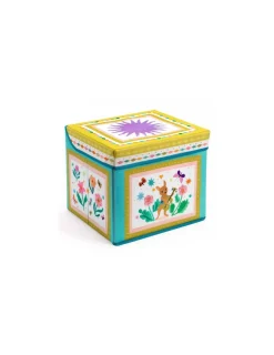 Enfant Little Big Room by Djeco Coffre à jouets siège Roulotte - Djeco