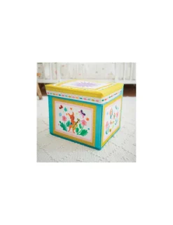 Enfant Little Big Room by Djeco Coffre à jouets siège Roulotte - Djeco