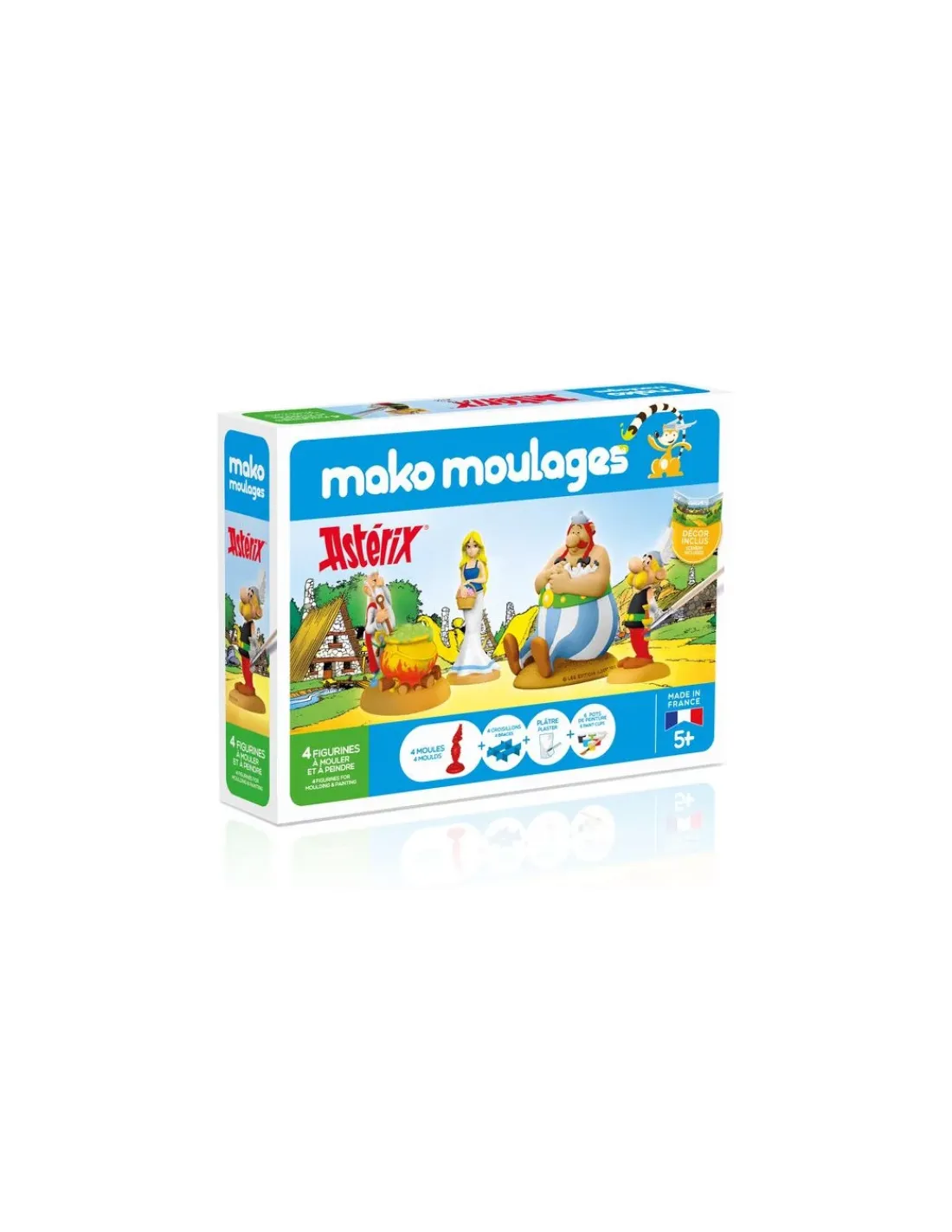 Mako creations Coffret 4 moules Astérix et Obélix - Mako Moulages