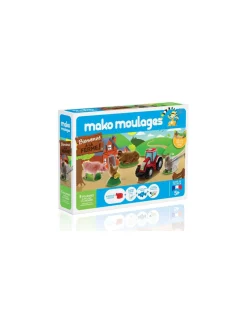 Enfant Mako creations Coffret 5 moules Bienvenue à la ferme - Mako moulages
